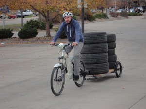 1 horsepower Optibike ELectric  Bike Carrying Large Loads